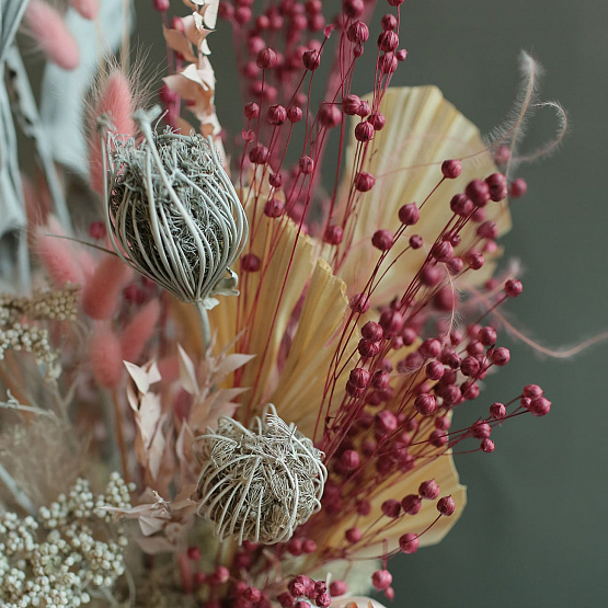 “Pink Sky” Dried Flower Composition